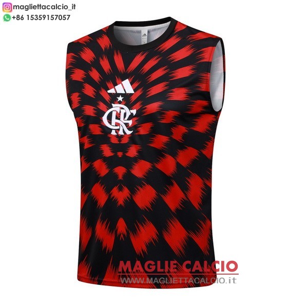 nuova senza maniche formazione divisione magliette flamengo 2025-2026 rosso I nero
