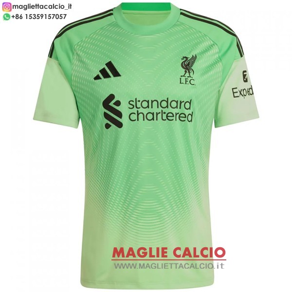 tailandia nuova portiere divisione magliette liverpool 2025-2026 verde