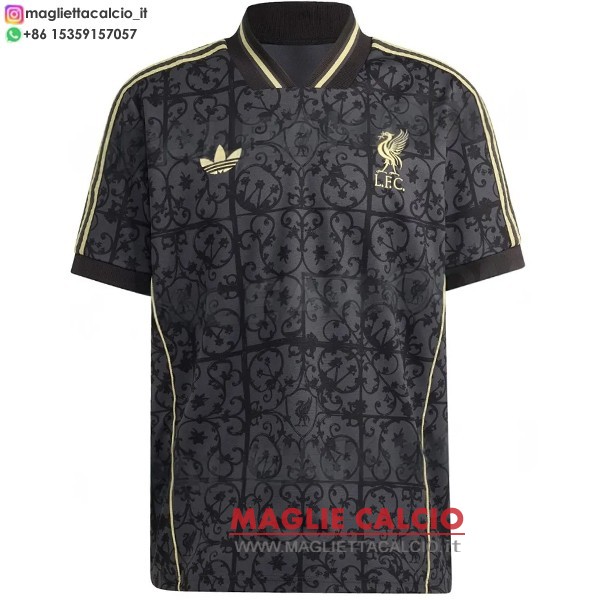 tailandia nuova speciale divisione magliette liverpool 2025-2026 nero grigio