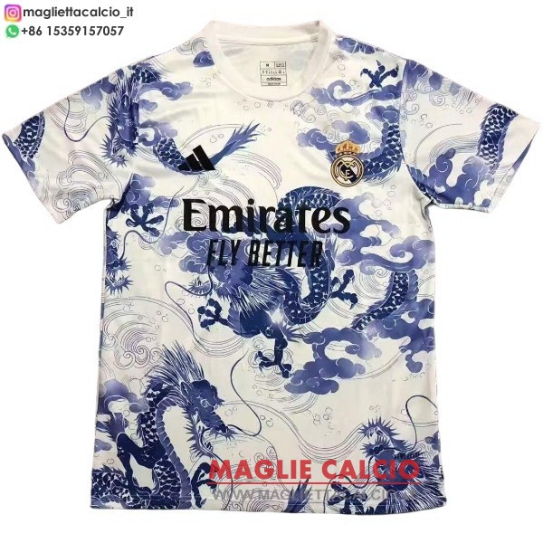 tailandia nuova speciale divisione magliette real madrid 2025-2026 bianco I blu