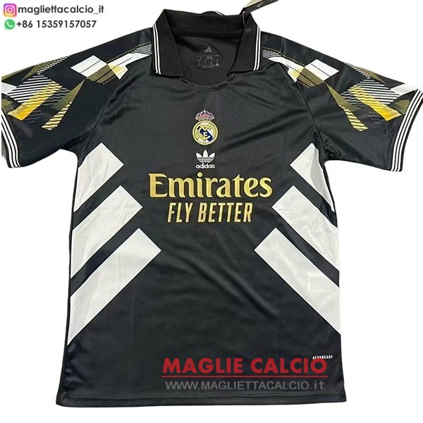 tailandia nuova speciale divisione magliette real madrid 2025-2026 nero giallo bianco