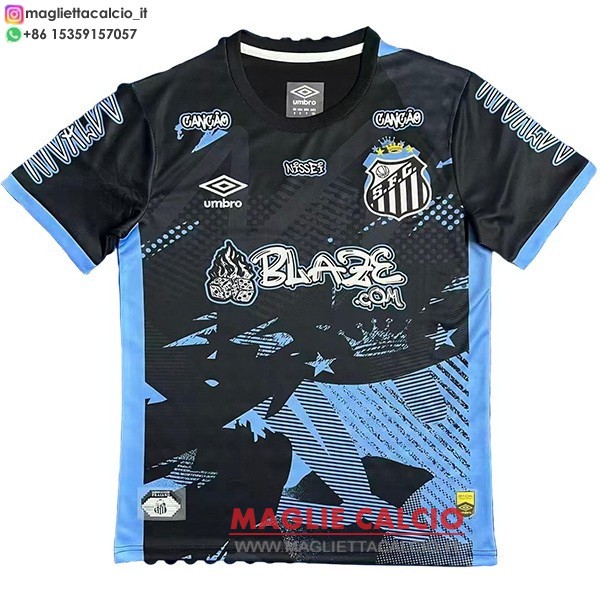 tailandia speciale divisione magliette santos 2025-2026 nero blu