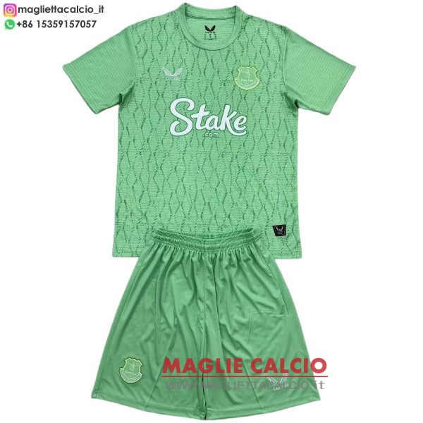 nuova portiere divisione magliette everton set completo uomo 2025-2026verde