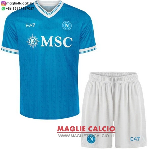 nuova prima divisione magliette napoli set completo uomo 2025-2026
