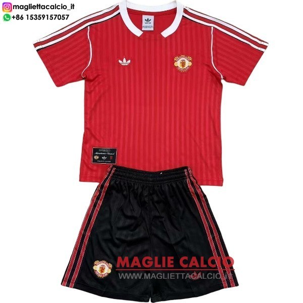 speciale magliette manchester united set completo uomo 2025-2026 rosso nero