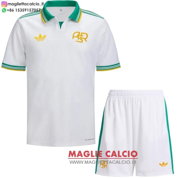 nuova terza divisione magliette as roma set completo uomo 2025-2026
