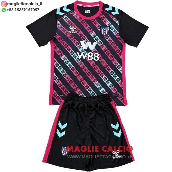 nuova portiere divisione magliette Sunderland set completo uomo 2025-2026 rosa nero
