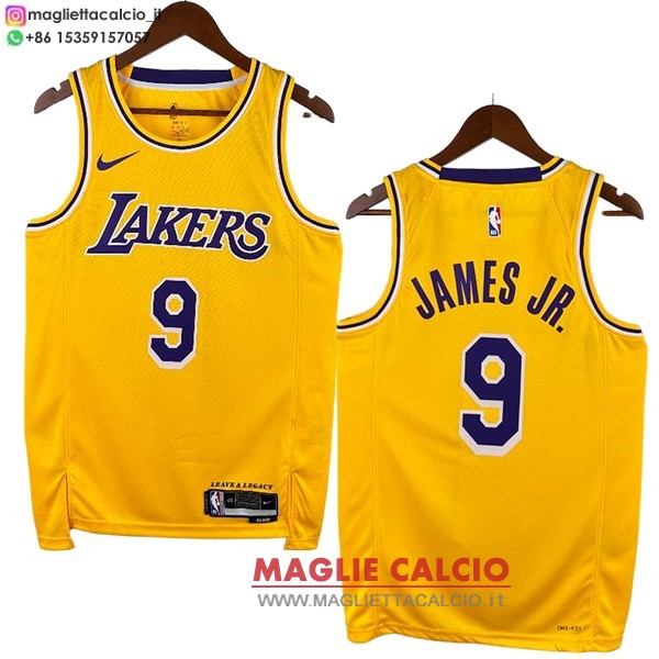 magliette nba Los Angeles Lakers #9 热压
