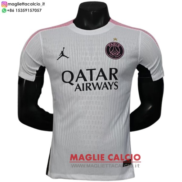 nuova speciale giocatori divisione magliette paris saint germain 2025-2026 bianco I rosa