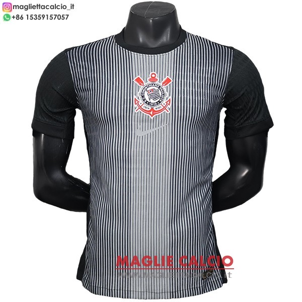 nuova portiere giocatori divisione magliette corinthians 2025-2026 grigio nero