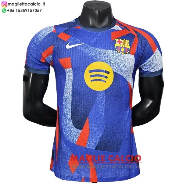 nuova speciale giocatori divisione magliette barcellona 2025-2026 blu I rosso