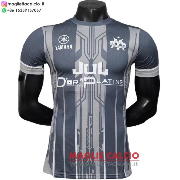 nuova speciale giocatori divisione magliette marseille 2025-2026 grigio