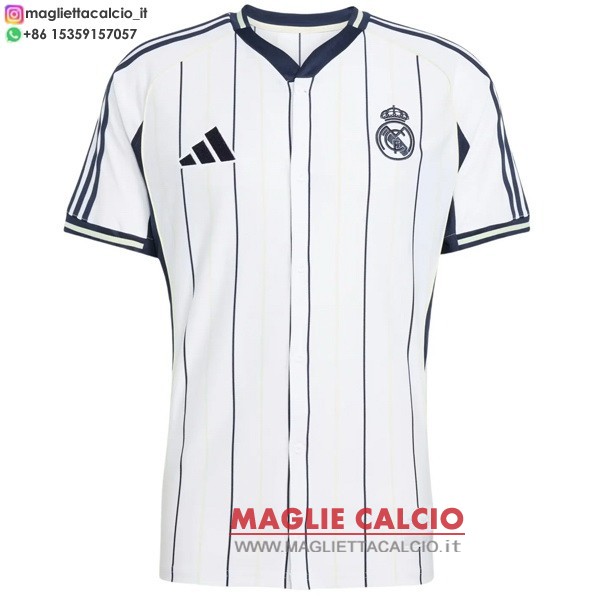 tailandia nuova speciale divisione magliette real madrid 2025-2026 bianco II nero