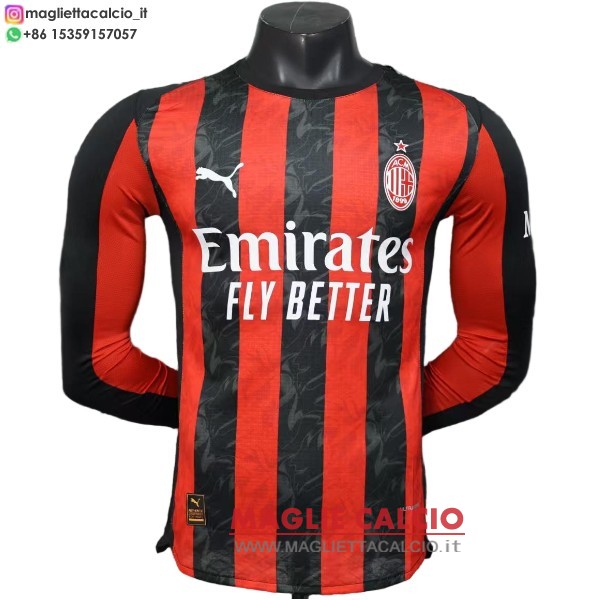 tailandia nuova prima ML giocatori divisione magliette ac milan 2025-2026 tailandia nuova prima ML giocatori divisione magliette ac milan 2025-2026