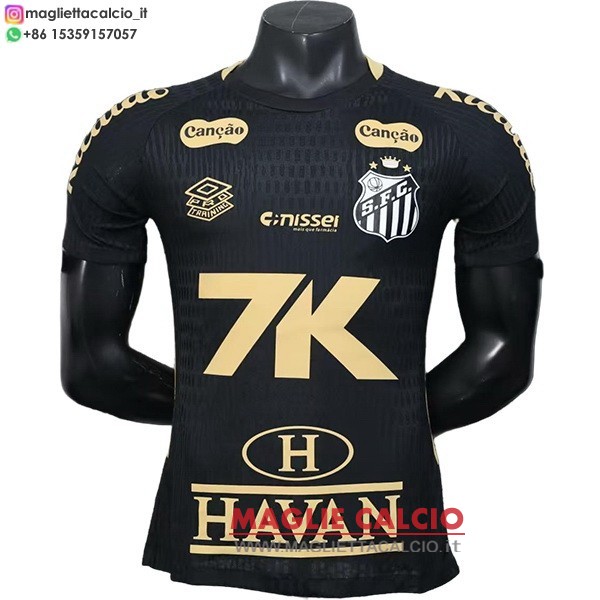 speciale giocatori divisione magliette santos 2025-2026 nero