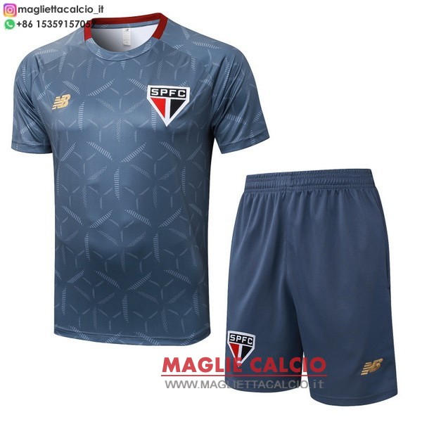 nuova formazione divisione magliette set completo sao paulo 2025-2026 grigio