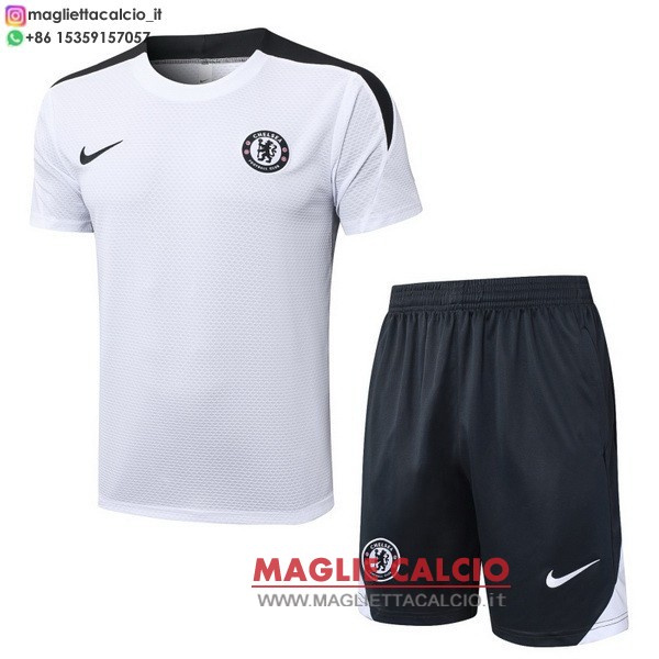 nuova formazione set completo magliette chelsea 2025-2026 bianco nero