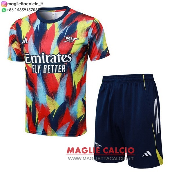 nuova formazione set completo magliette arsenal 2025-2026 giallo blu navy