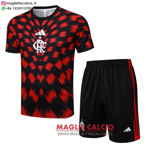 nuova formazione set completo divisione magliette flamengo 2025-2026 rosso nero