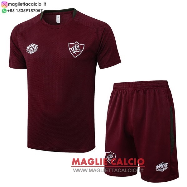nuova formazione set completo divisione magliette fluminense 2025-2026 rosso