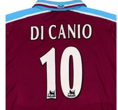 DI CANIO#10-（West ham 1999 font）