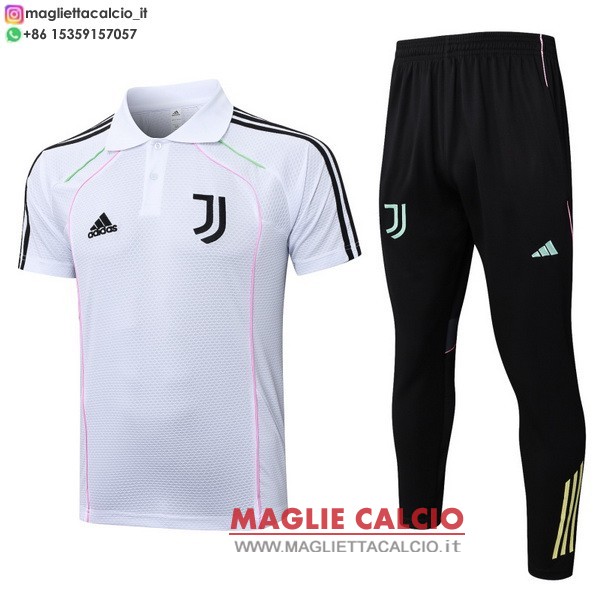 juventus bianco nero magliette polo set completo nuova 2025-2026