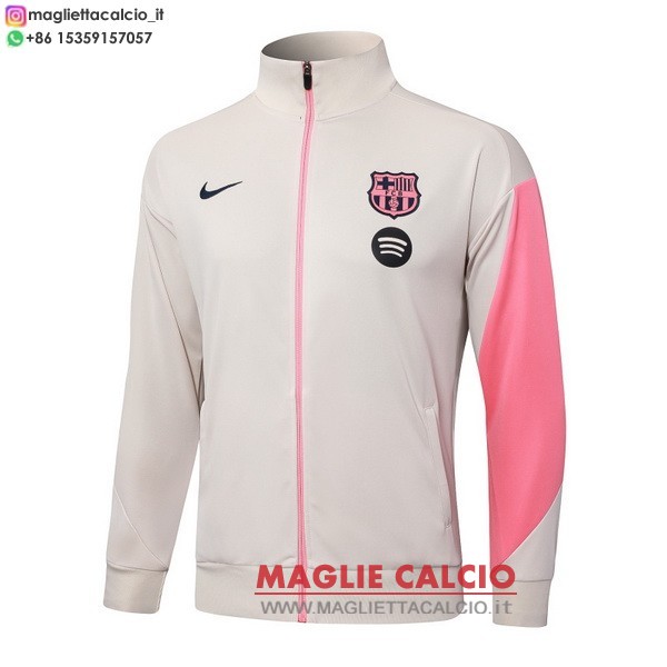 nuova barcelona giallo rosa giacca lunga zip 2025-2026