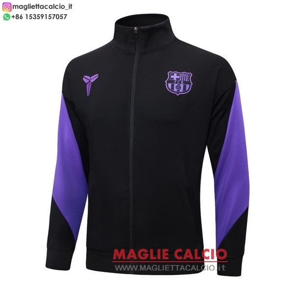 nuova barcelona nero I purpureo giacca lunga zip 2025-2026