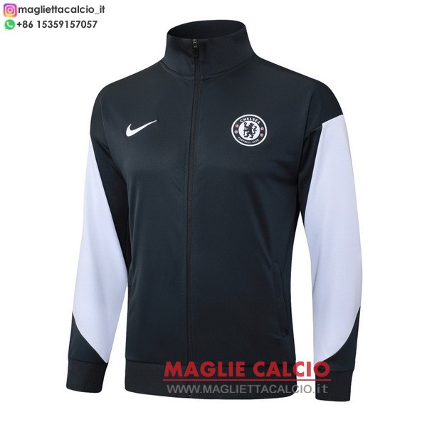 nuova chelsea grigio navy bianco giacca lunga zip 2025-2026