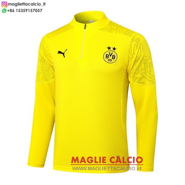 nuova borussia dortmund giallo felpa da allenamentoio 2024-2025