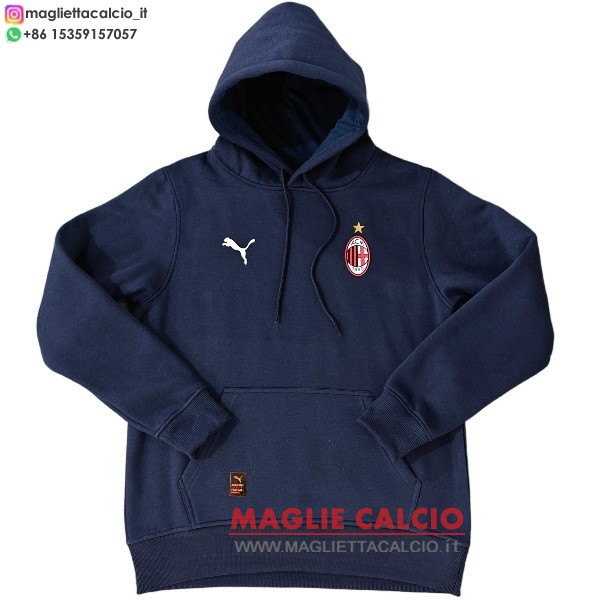 ac milan blu I navy nuova giacca felpa cappuccio 2025-2026