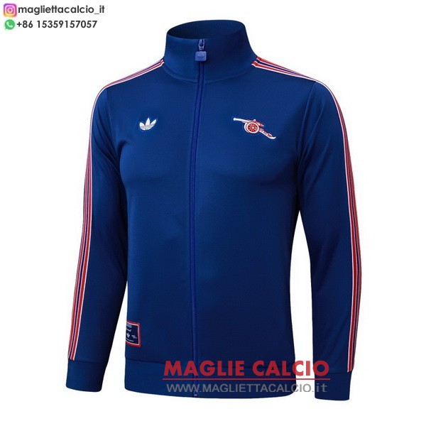 nuova arsenal blu I navy giacca lunga zip 2025-2026