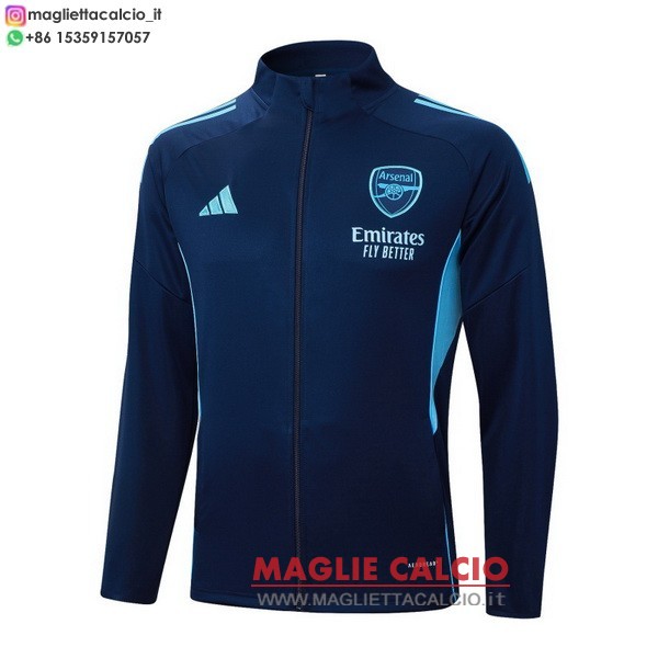 nuova arsenal blu II navy giacca lunga zip 2025-2026