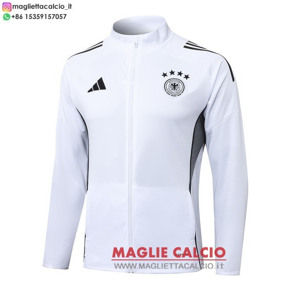 nuova germania nero bianco giacca lunga zip 2025 bianco I nero