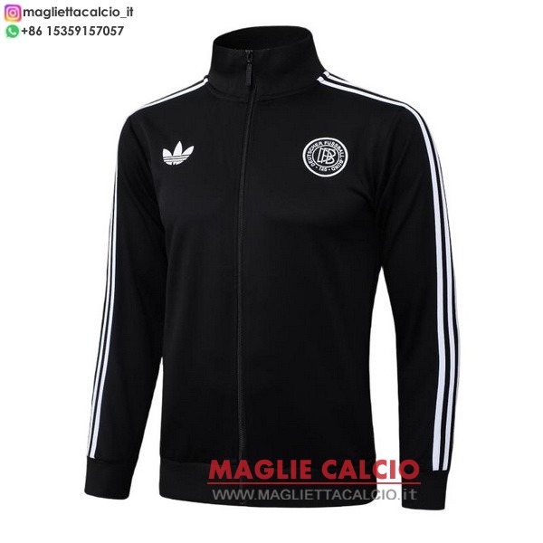 nuova germania nero bianco giacca lunga zip 2025 nero bianco