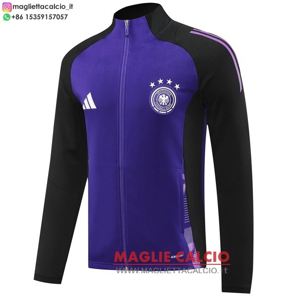 nuova germania nero bianco giacca lunga zip 2025 purpureo nero