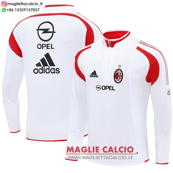nuova ac milan bianco felpa da allenamento 2004-2005