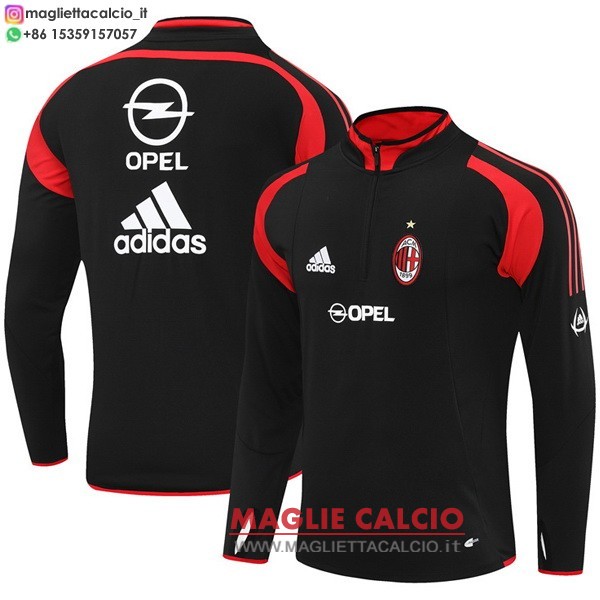 nuova ac milan nero felpa da allenamento 2004-2005