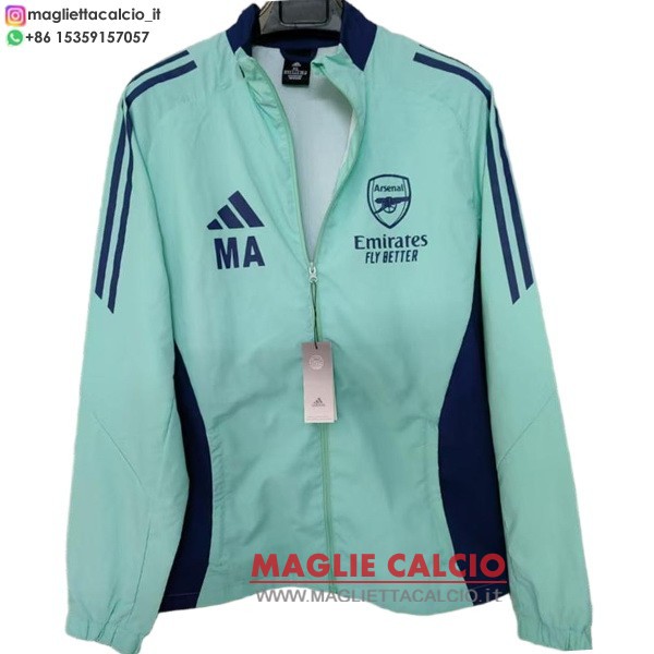 nuova arsenal verde giacca a vento 2024-2025