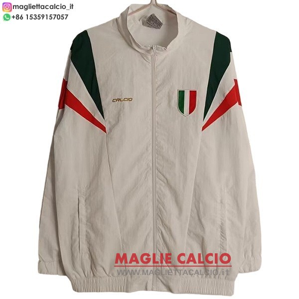 nuova italia bianco verde giacca a vento 2025