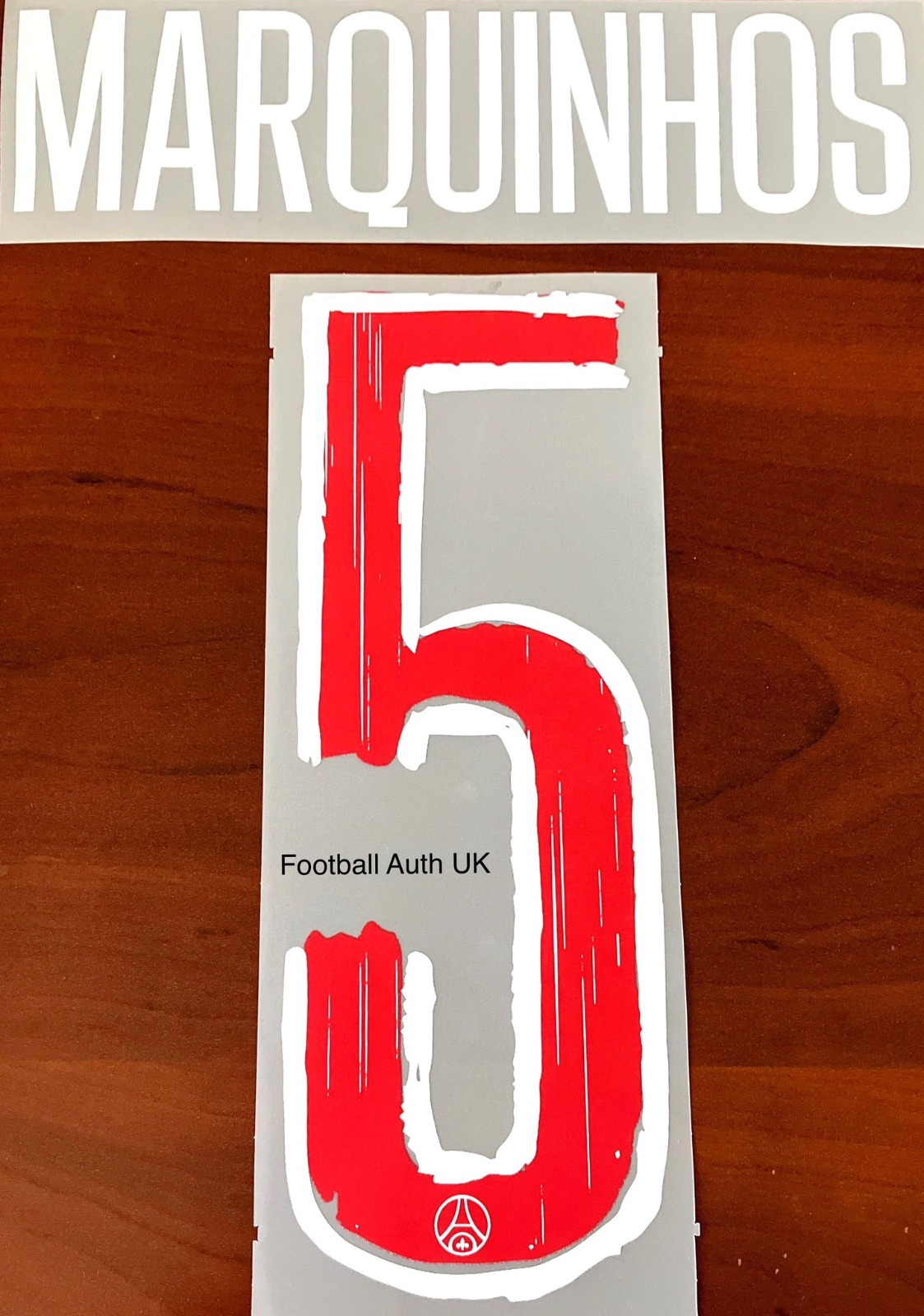 MARQUiNHOS#5 PSG 24/25 Offical nameset Home UCL final Marquinhos
