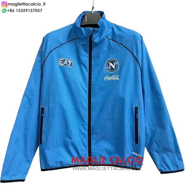 nuova napoli blu giacca a vento 2025-2026