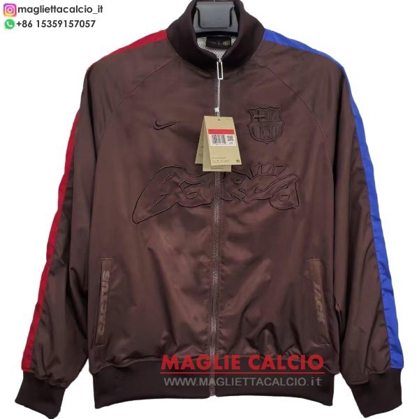 nuova barcelona marrone giacca a vento 2025-2026