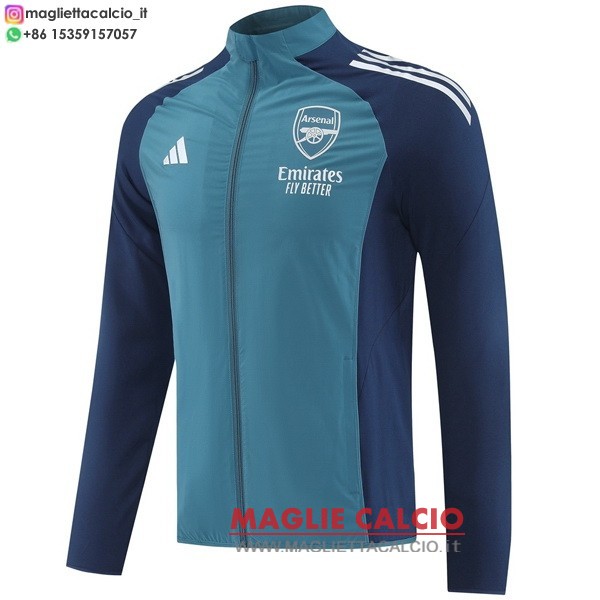 nuova arsenal blu verde giacca a vento 2025-2026