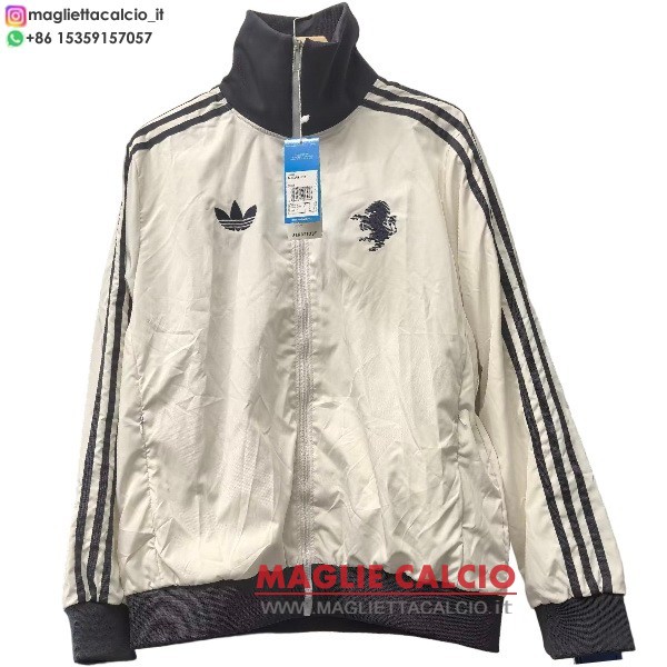 nuova juventus bianco giallo giacca a vento 2025-2026