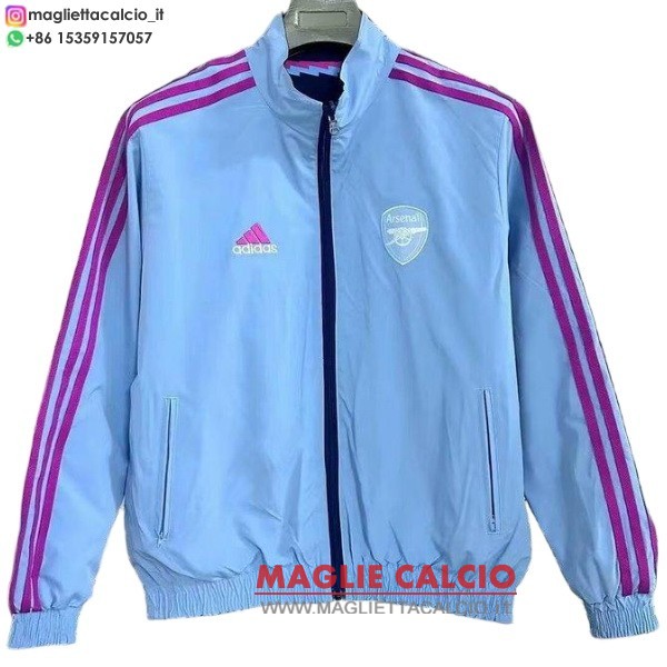 nuova arsenal blu rosa giacca a vento 2025-2026