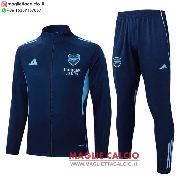 nuova arsenal insieme completo blu ii navy giacca lunga zip 2025-2026