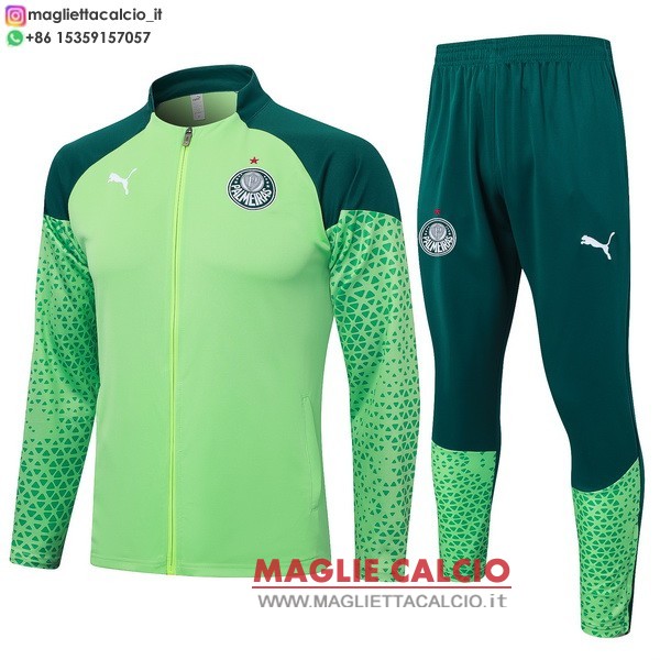 nuova palmeiras insieme completo i verde giacca lunga zip 2025-2026