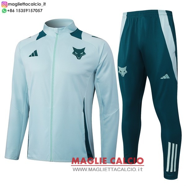 nuova cruzeiro insieme completo verde giacca lunga zip 2025-2026