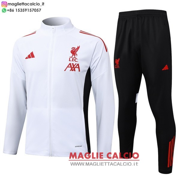 nuova liverpool insieme completo bianco nero bambino giacca 2025-2026